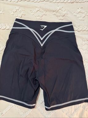 gymshark black stitch shorts